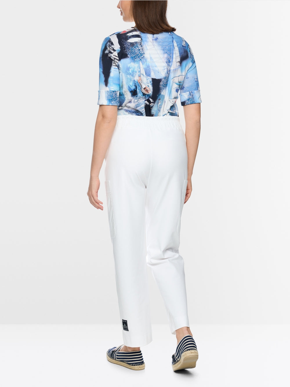 Marc Cain Sports WUXI Wide Leg Pants Bright White AS81.65 J66