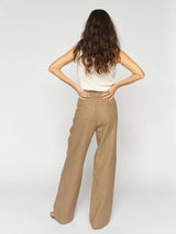 Mos Mosh Elie Ramie Pants Petrified Oak