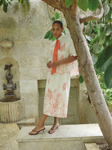 Mos Mosh Tessan Monochrome Skirt Ecru