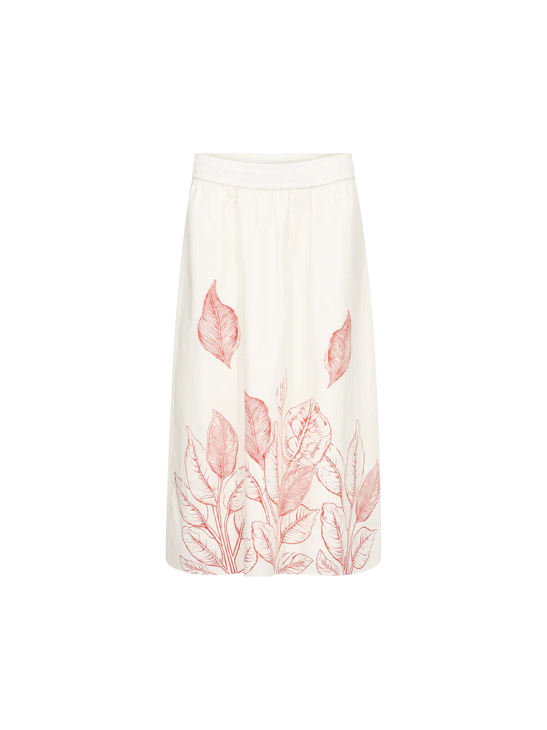 Mos Mosh Tessan Monochrome Skirt Ecru