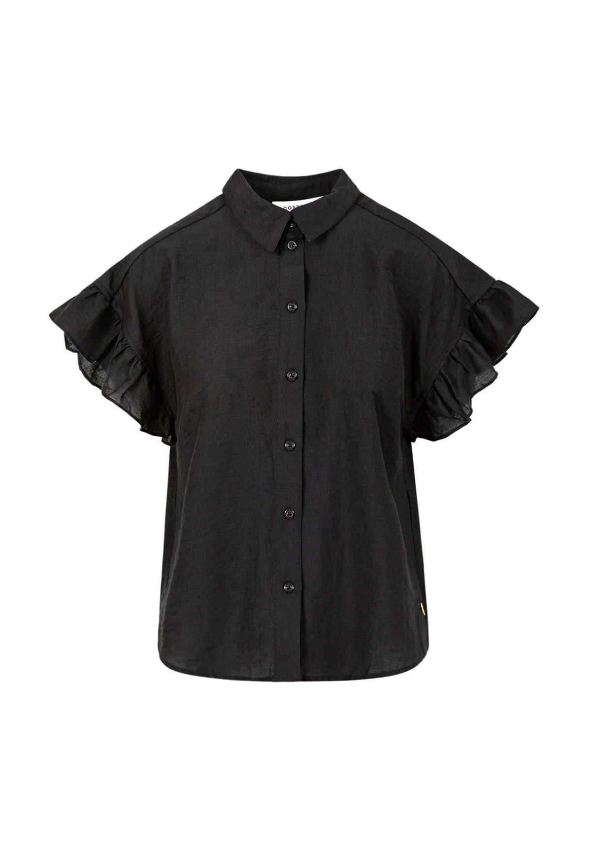 Coster Copenhagen Shirt with Ruffle Sleeves Black