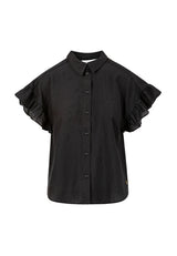 Coster Copenhagen Shirt with Ruffle Sleeves Black