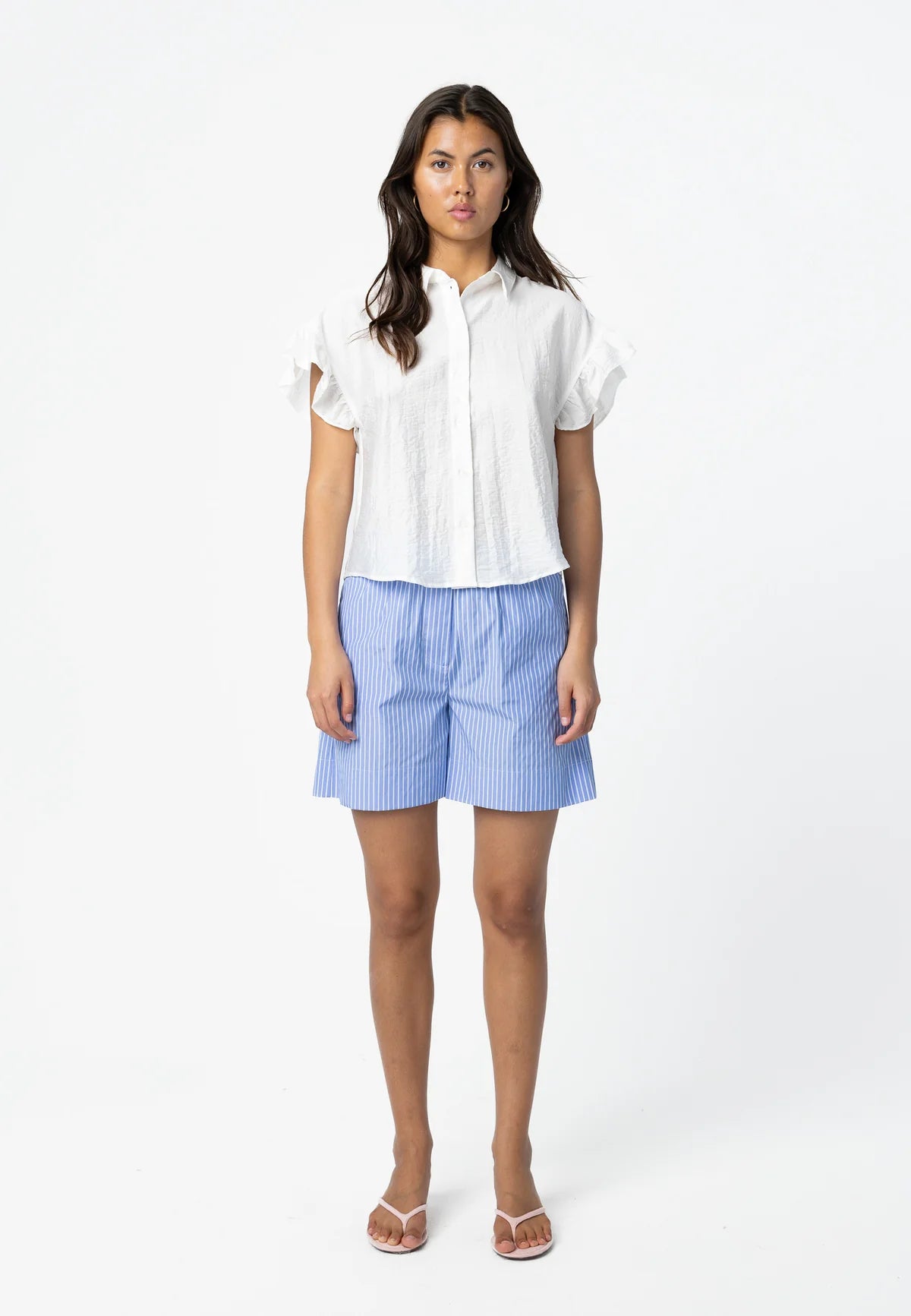 Coster Copenhagen Shirt with Ruffle Sleeves Black