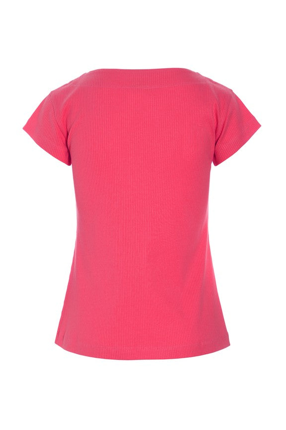 BITTE KAI RAND Blouse Naibu Rib Tee Rhododendron 15243