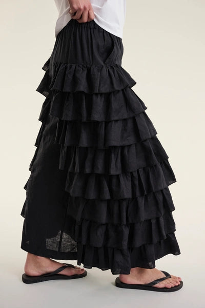 BITTE KAI RAND Pants Airy Linen Black 15195