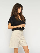 Mos Mosh Bati Len Shorts Ecru