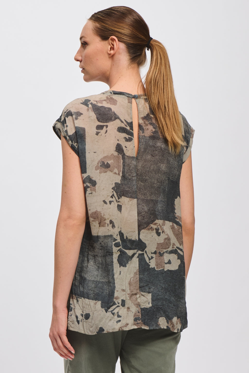 TRANSIT Blue Print Blouse CFDTRCS280