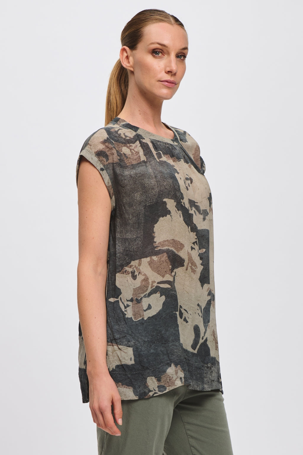 TRANSIT Blue Print Blouse CFDTRCS280