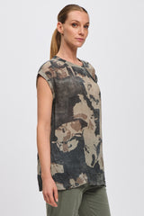 TRANSIT Blue Print Blouse CFDTRCS280