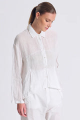 TRANSIT Easy Linen Shirt White