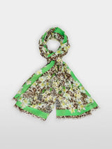 Marc Cain Collections Lightweight Scarf in all over Print Granola