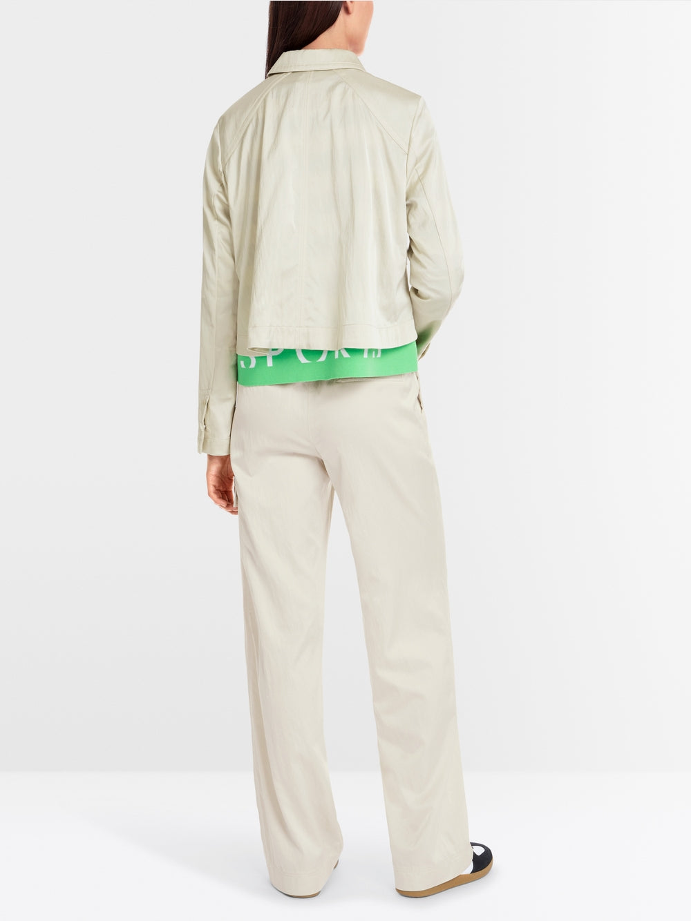 Marc Cain Sports Soft Flowing A-Line Jacket Soft Stone