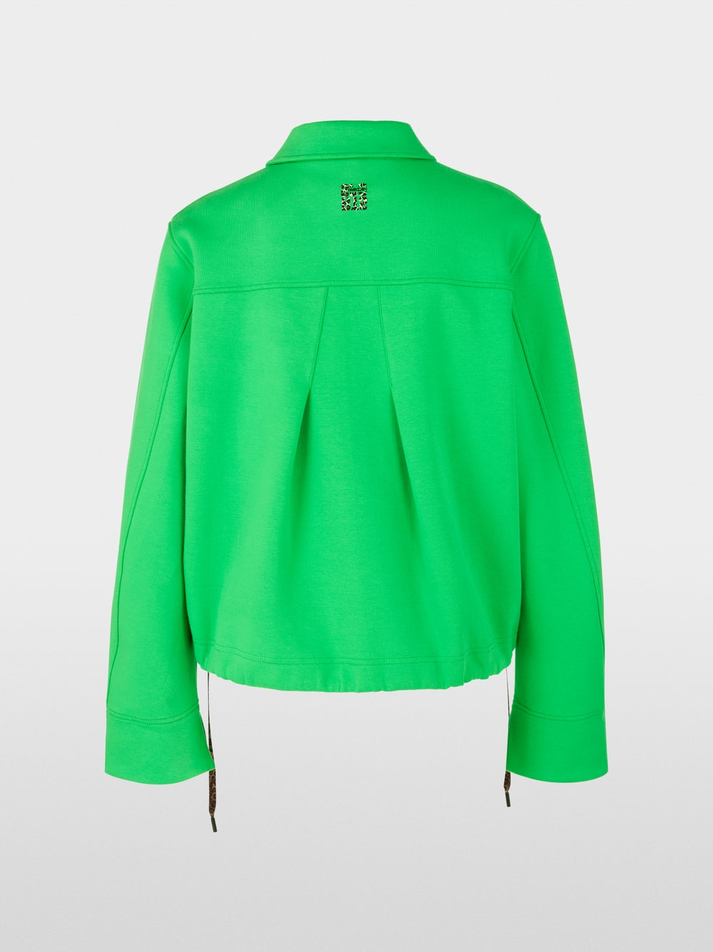 Marc Cain Sports Sweat Jacket in Jersey with Zip Dark Apple Green