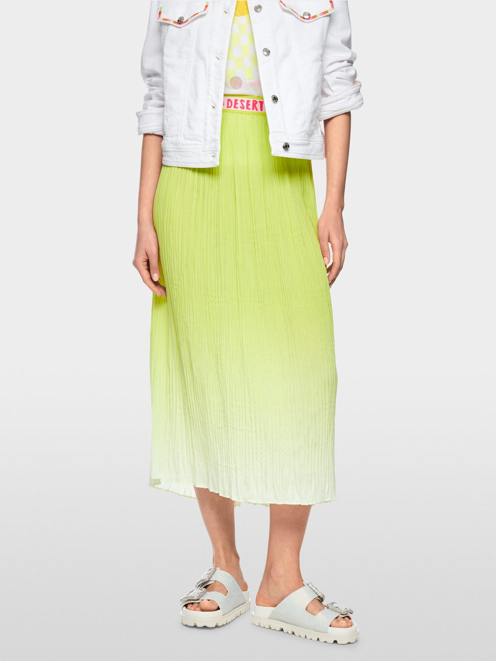 Marc Cain Sports Midi Skirt Sunny New Lime AS71.09W66