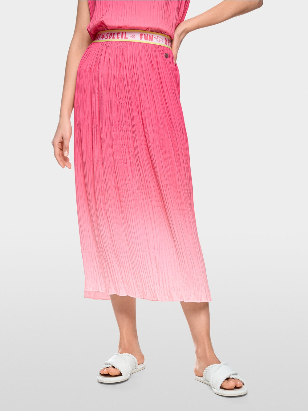 Marc Cain Sports Midi Skirt Pink Lemonade AS71.09W66