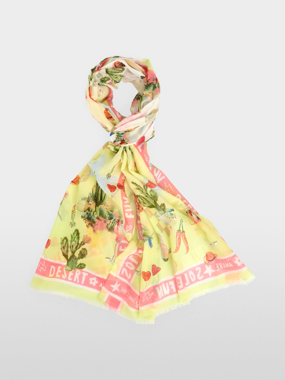 Marc Cain Sports Scarf Sunny New Lime ASB4.07Z24