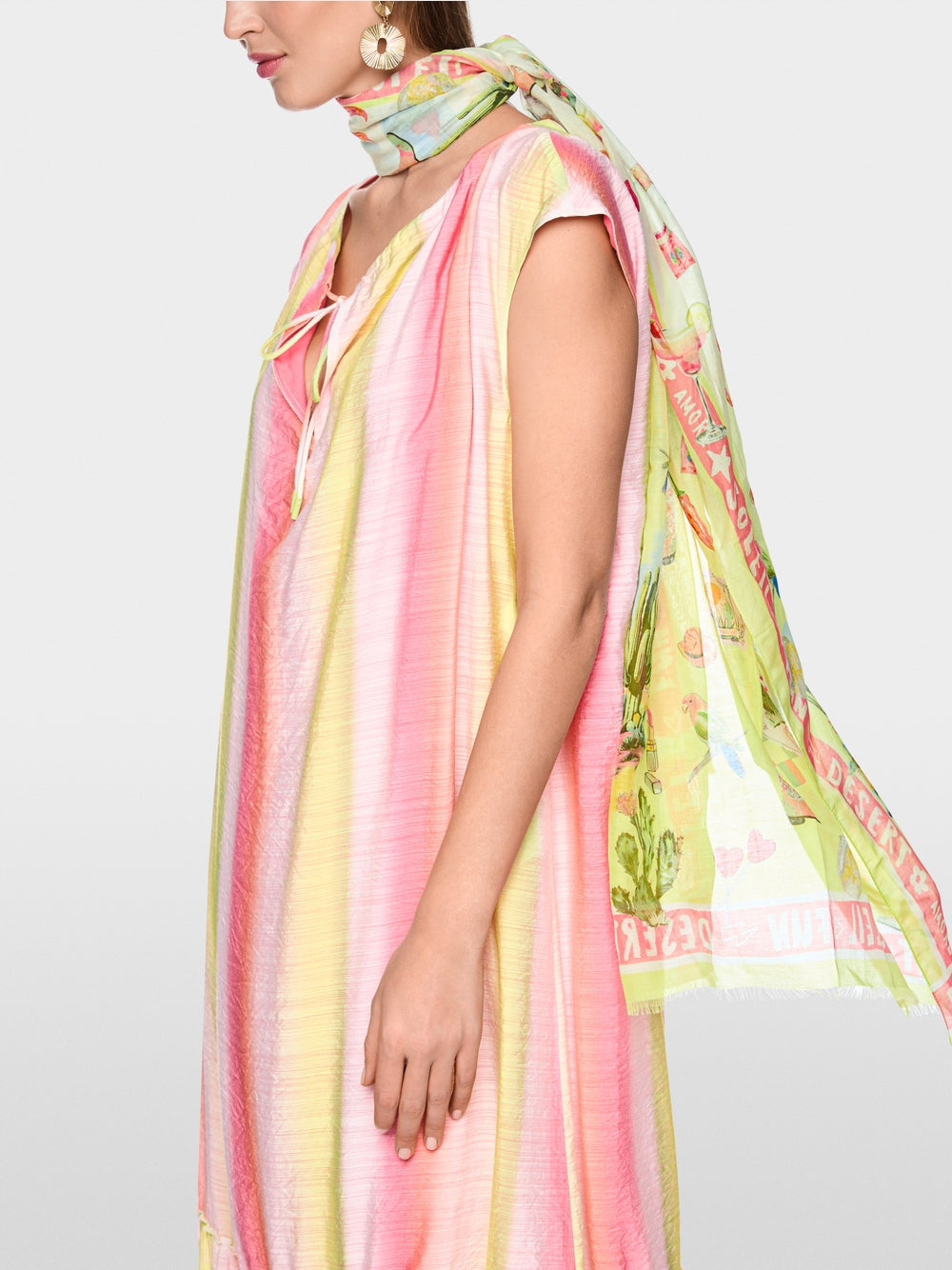 Marc Cain Sports Scarf Sunny New Lime ASB4.07Z24