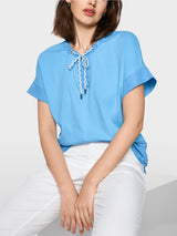 Marc Cain Sports Casual T-Shirt Blue AS48.48J55