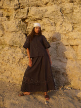 Mos Mosh Redu Cotoni Skirt Black