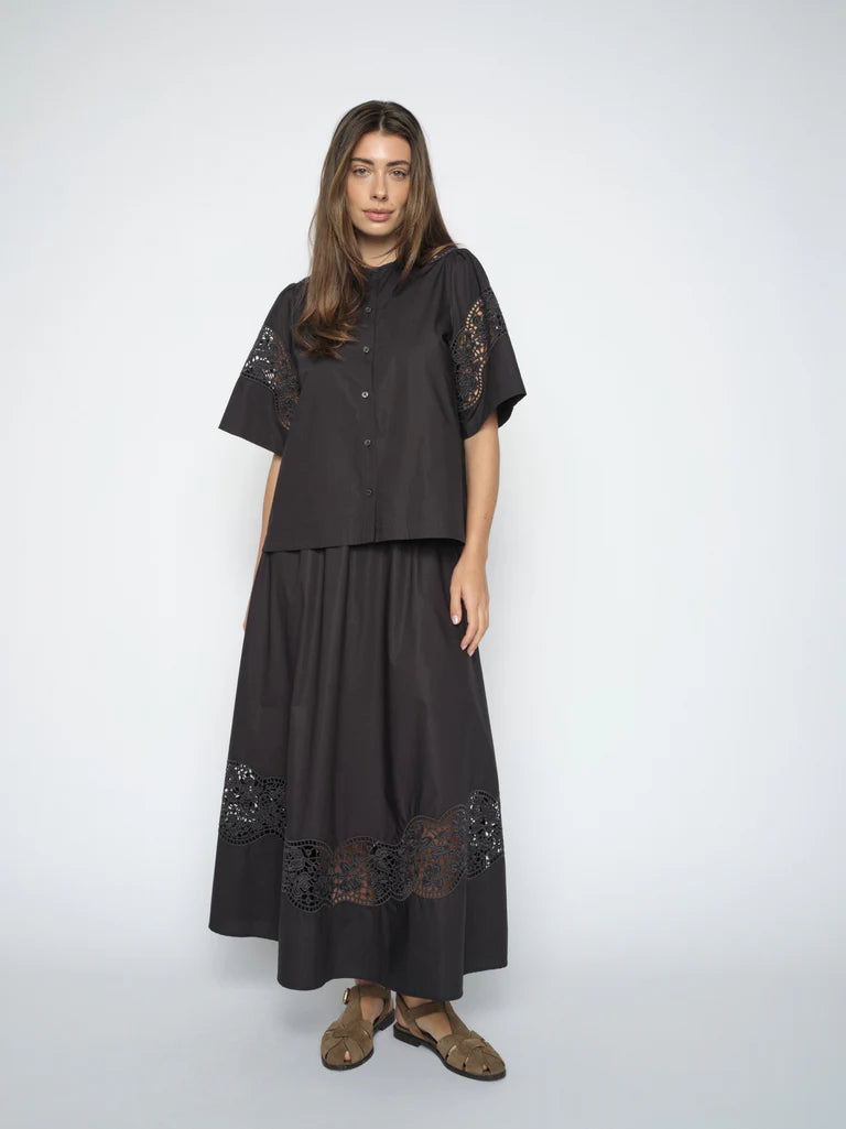 Mos Mosh Redu Cotoni Skirt Black