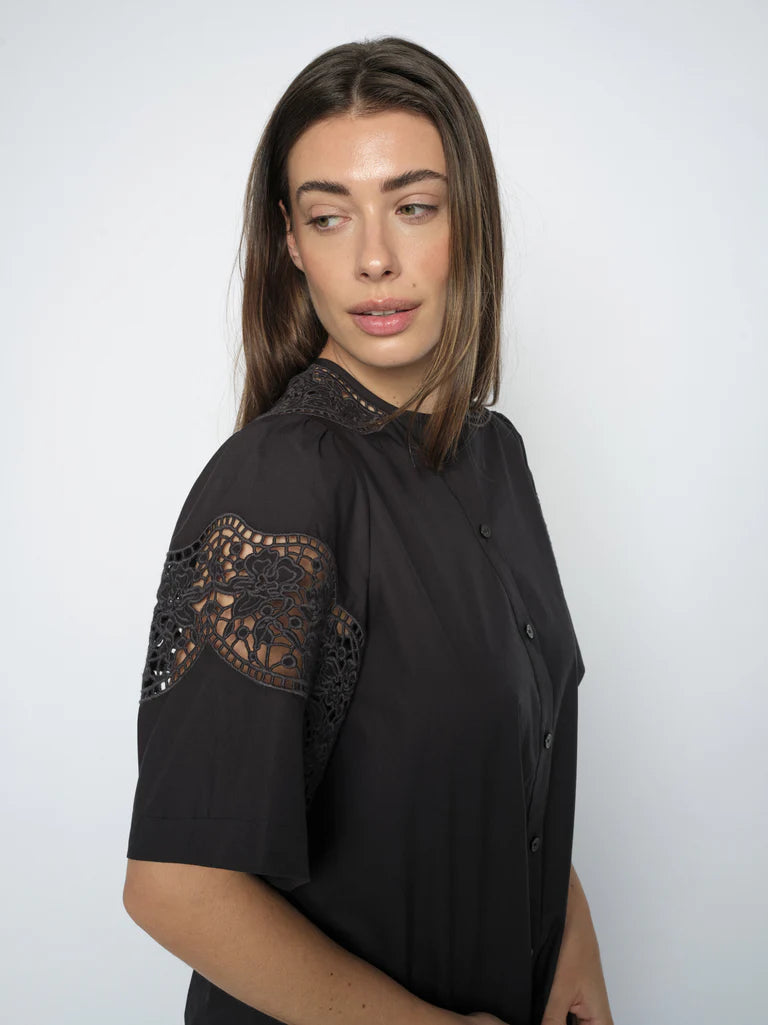 Mos Mosh Rooma Cotoni Shirt Black