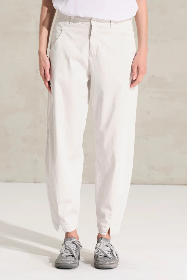 TRANSIT Comfort Fit Stretch Cotton & Tencel Pants Chalk CFDTRC0245