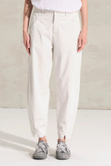 TRANSIT Comfort Fit Stretch Cotton & Tencel Pants Chalk CFDTRC0245