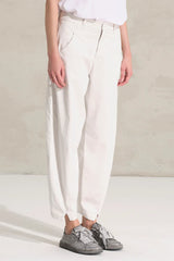 TRANSIT Comfort Fit Stretch Cotton & Tencel Pants Chalk CFDTRC0245