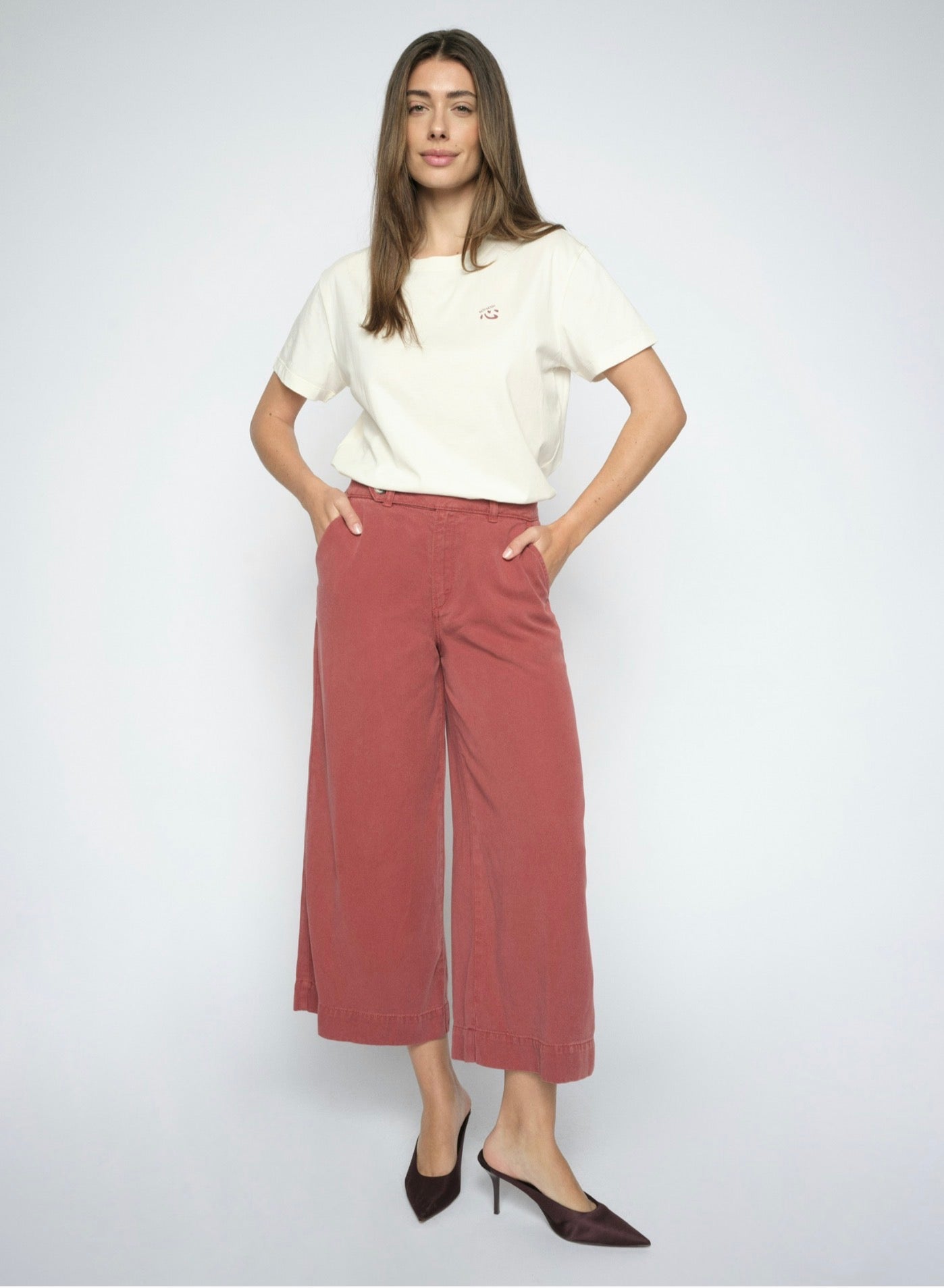 Mos Mosh Bantry Stalom Pant Cropped Cowhide