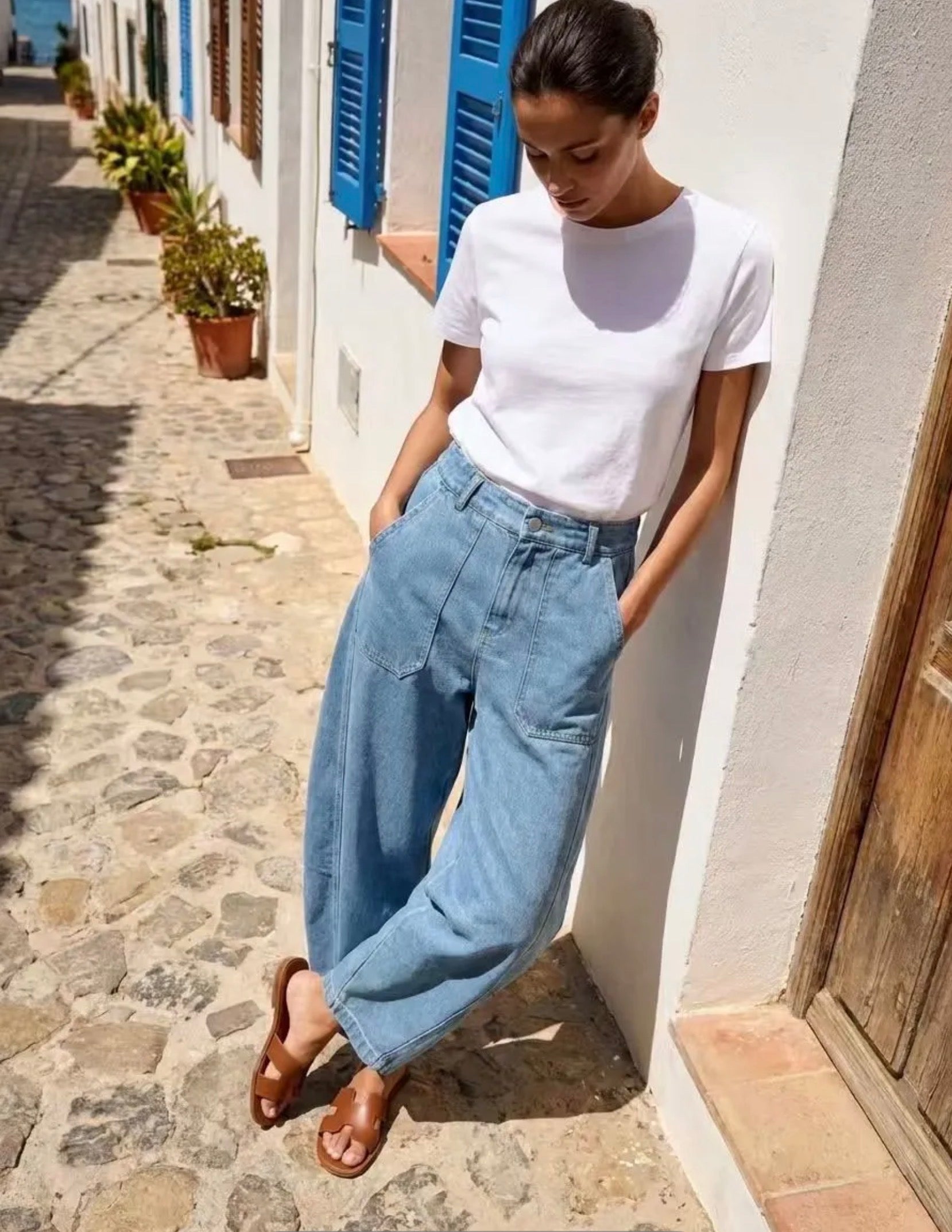 FROCKS Barrel Jeans Light Blue