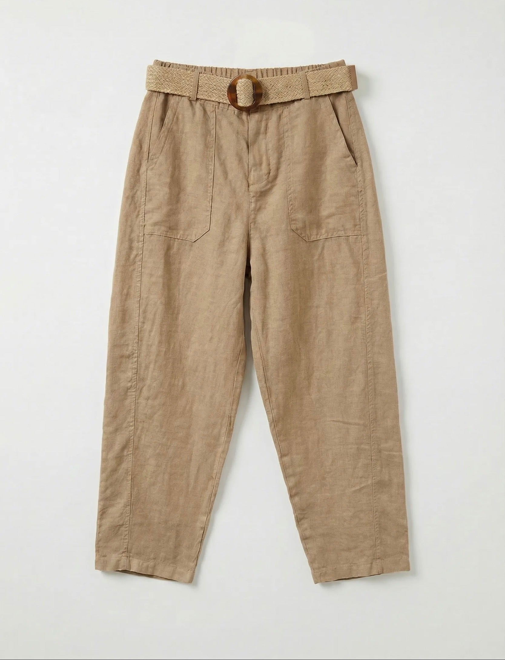 FROCKS Barrel Linen Pants Sesame