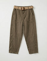 FROCKS Barrel Linen Pants Khaki