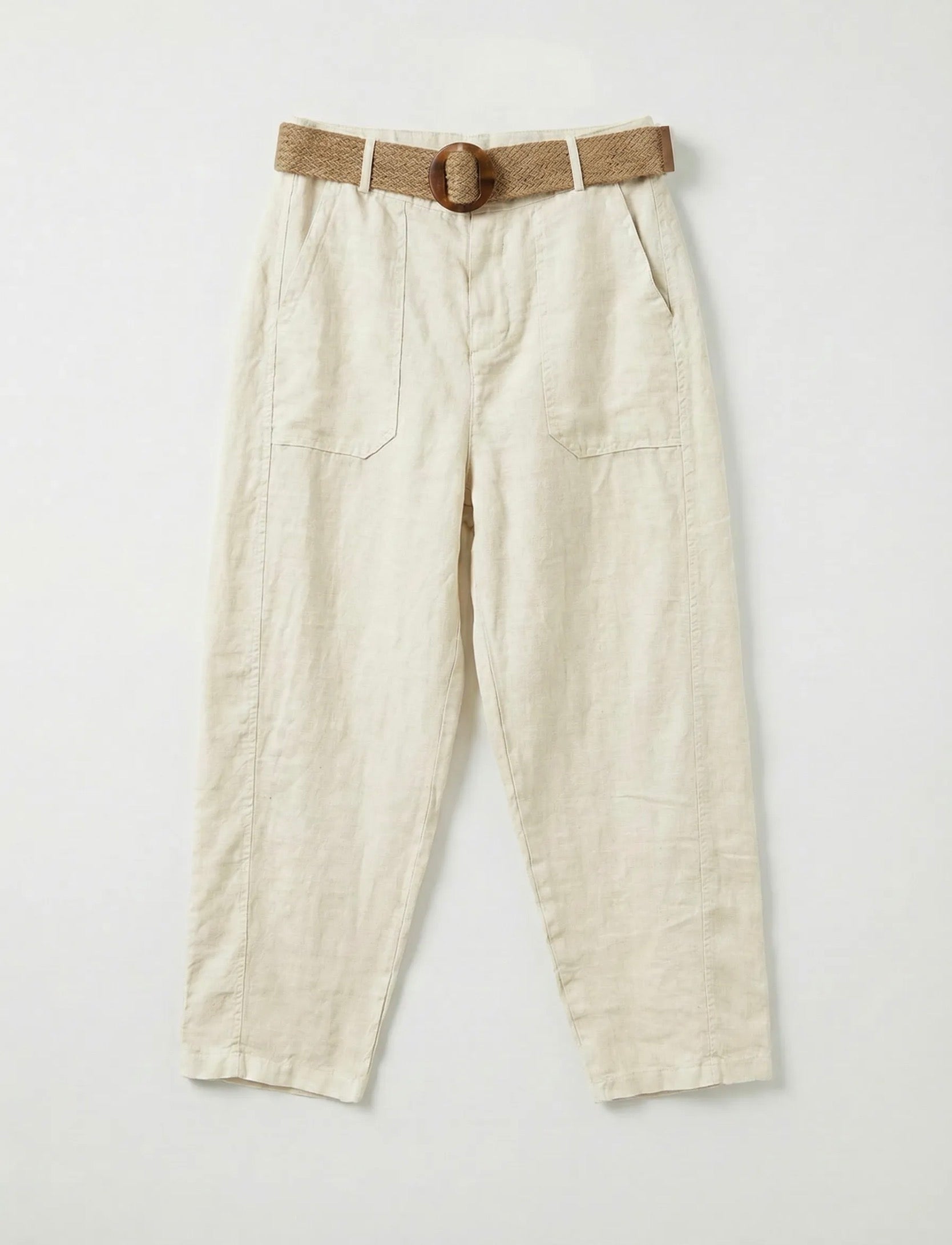FROCKS Barrel Linen Pants Chalk