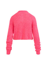 Coster Copenhagen Cropped Knit Cardigan Alpaca Bright Pink