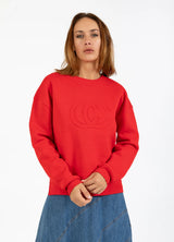 Coster Copenhagen Logo Sweatshirt Scarlet Red