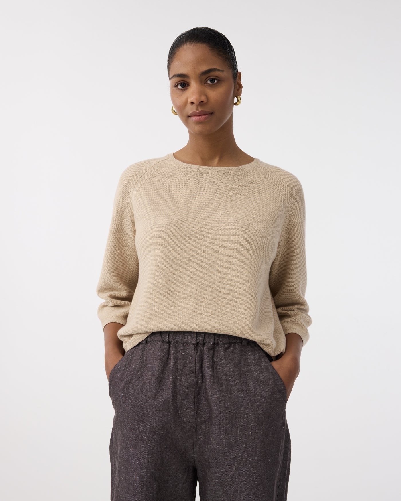 Knit-ted Sarah Sweater Sand