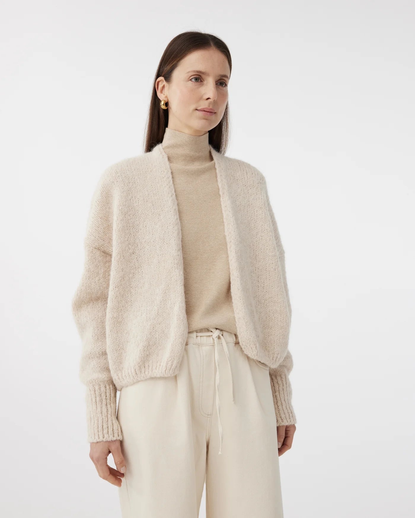 Knit-ted Becky Cardigan Creme