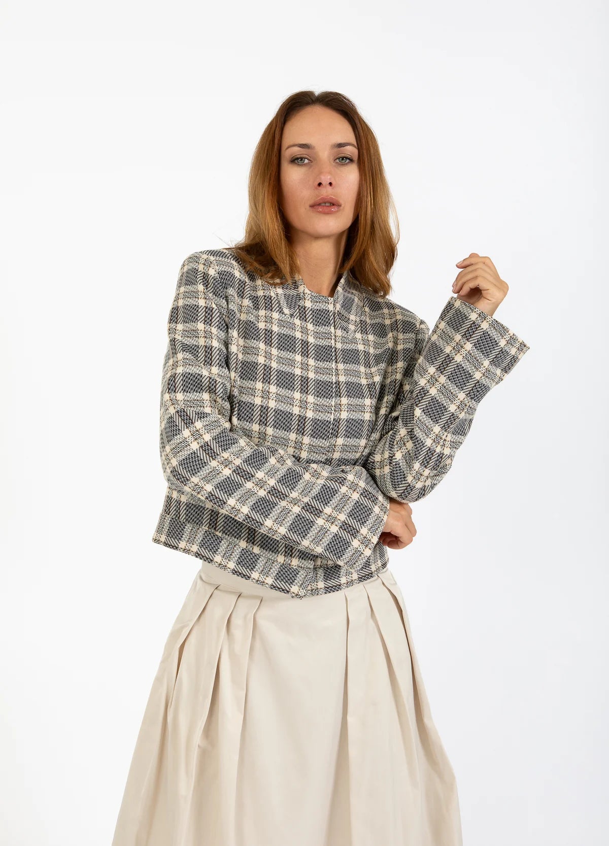 Coster Copenhagen Short Check Jacket