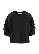 Coster Copenhagen Blouse with Puffy Sleeves Black