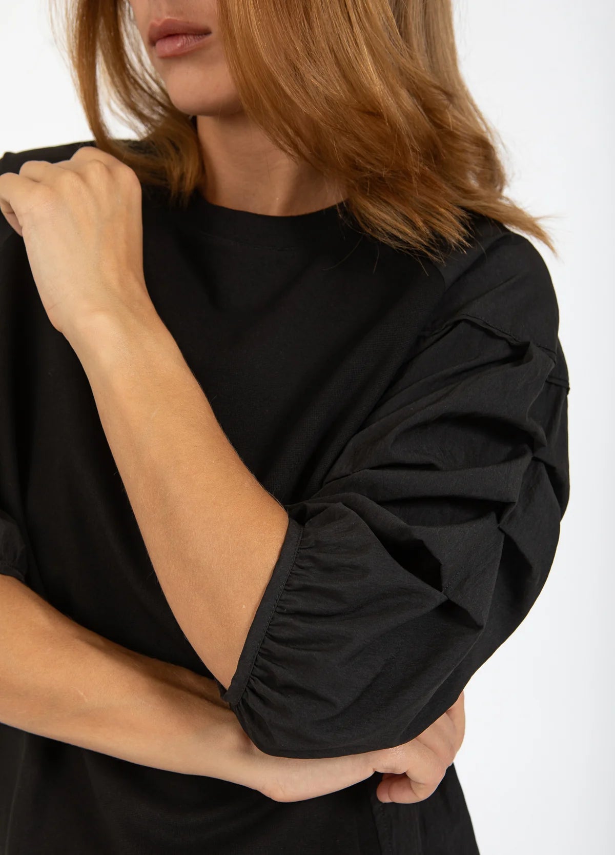 Coster Copenhagen Blouse with Puffy Sleeves Black