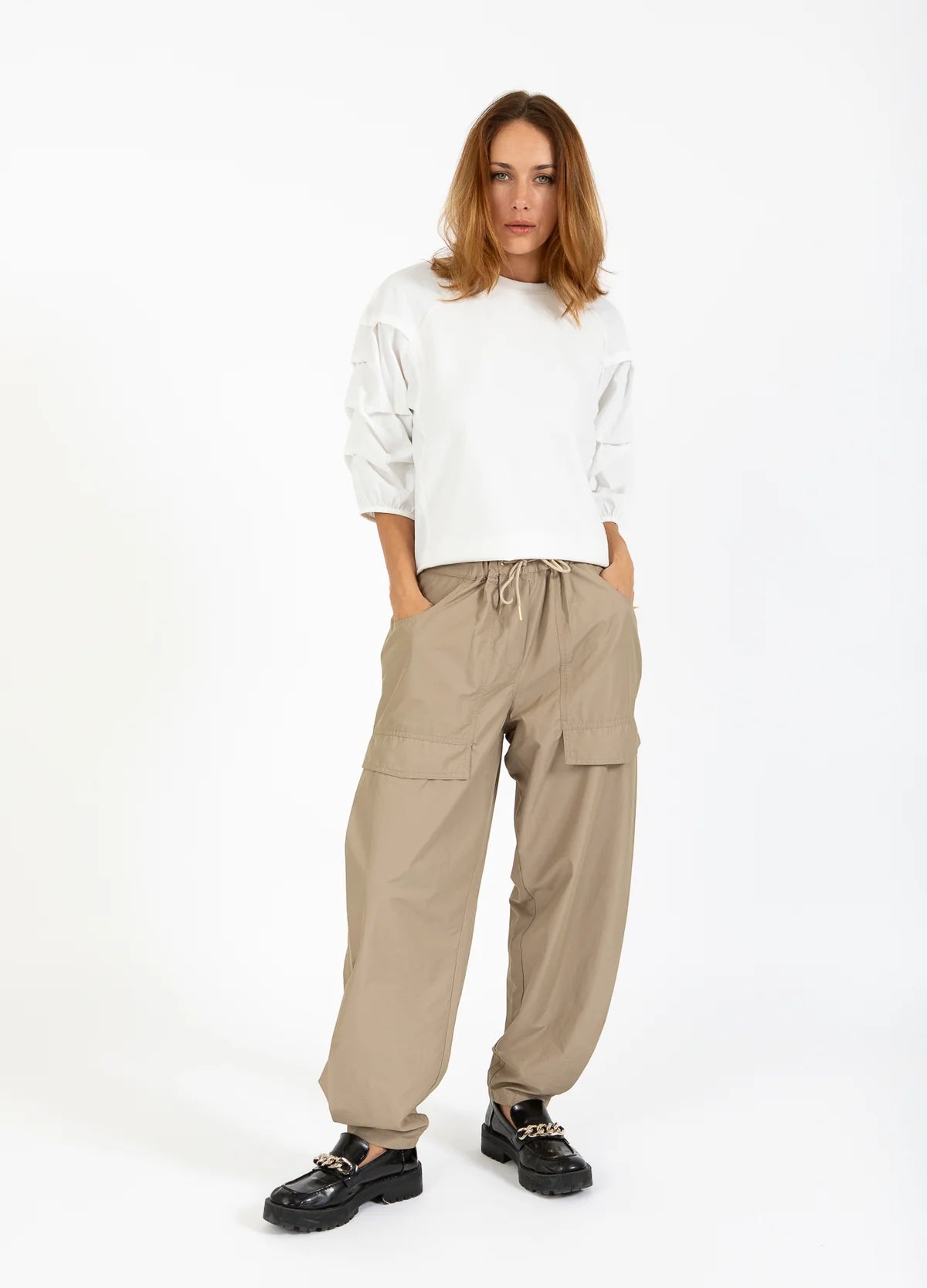 Coster Copenhagen Cargo Pants Sille Fit Desert Sand