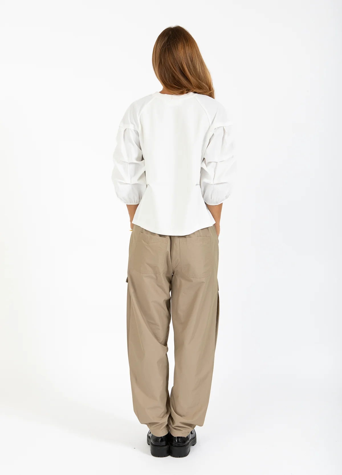 Coster Copenhagen Blouse with Puffy Sleeves Off White