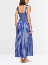 Marc Cain Maxi Dress with Smocked Top