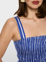 Marc Cain Maxi Dress with Smocked Top