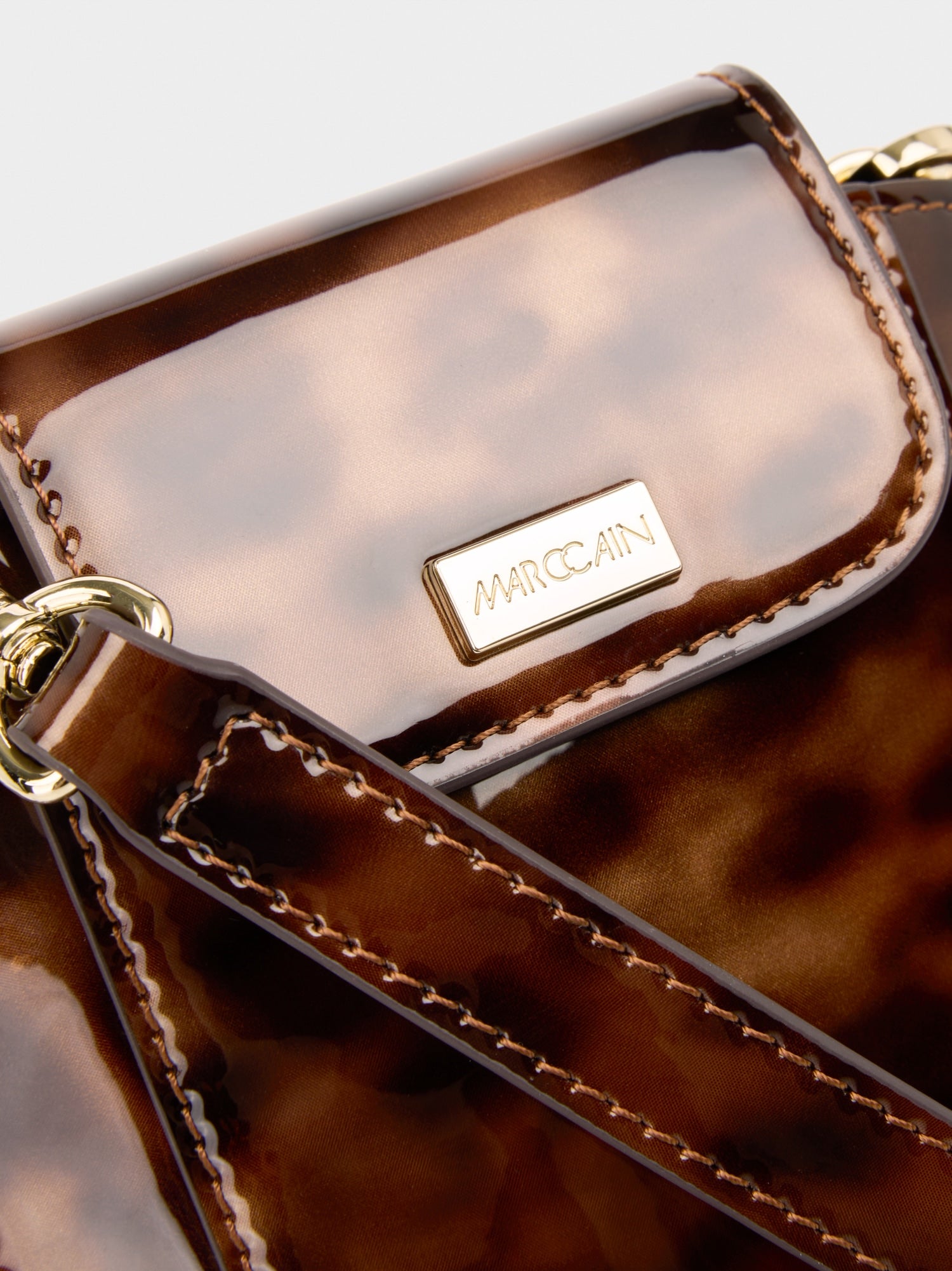 Marc Cain Collections Patent Leather Mini Bag BCTM.01L11