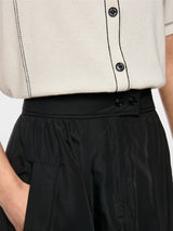 Marc Cain Sports Mid Length Skirt with Shimmer Effect Black BS71.01W43
