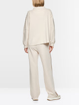 Marc Cain Sports Oversized Sweatshirt with Hotfix Stones Smoke BS44.01J28
