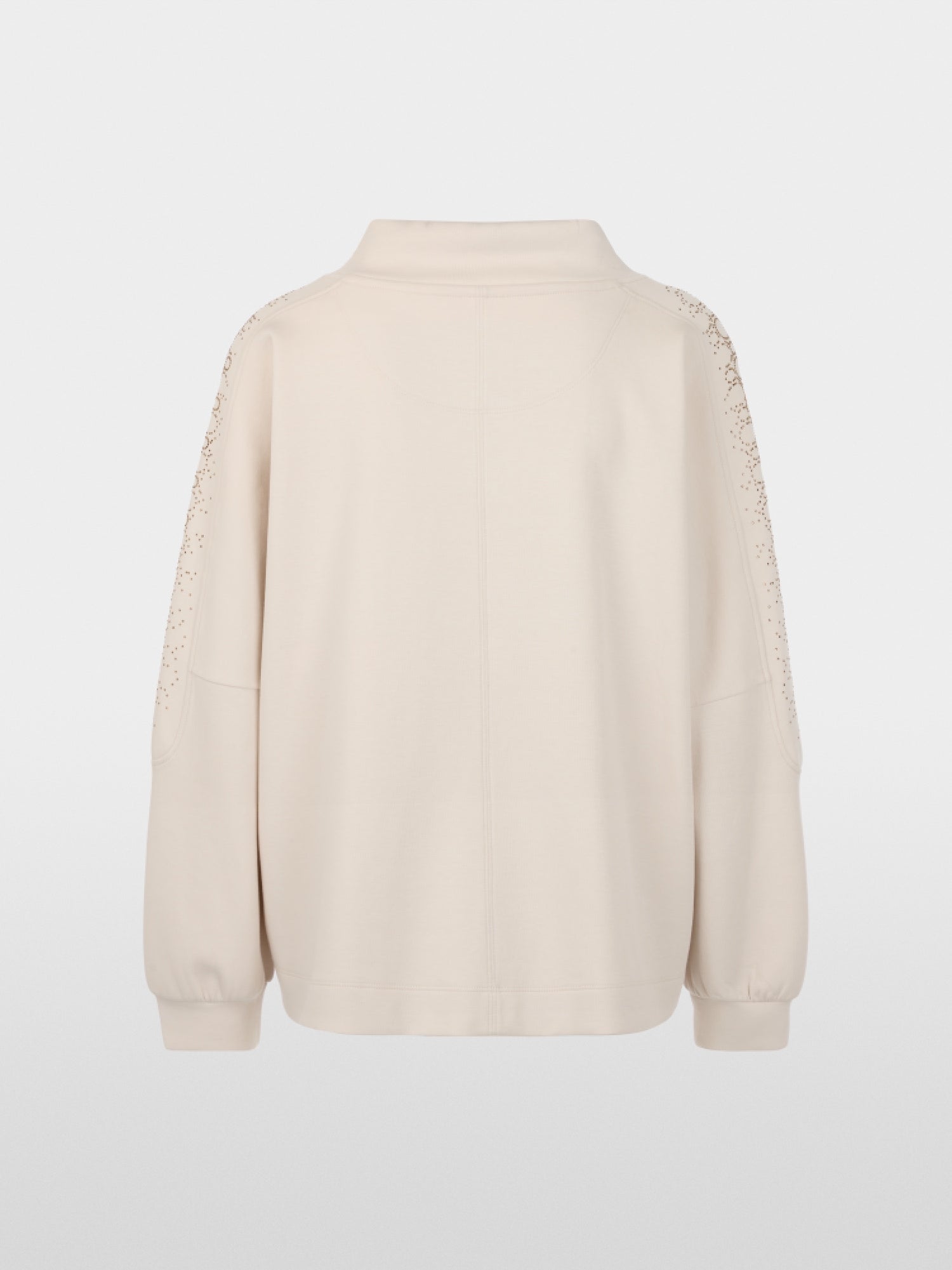 Marc Cain Sports Oversized Sweatshirt with Hotfix Stones Smoke BS44.01J28