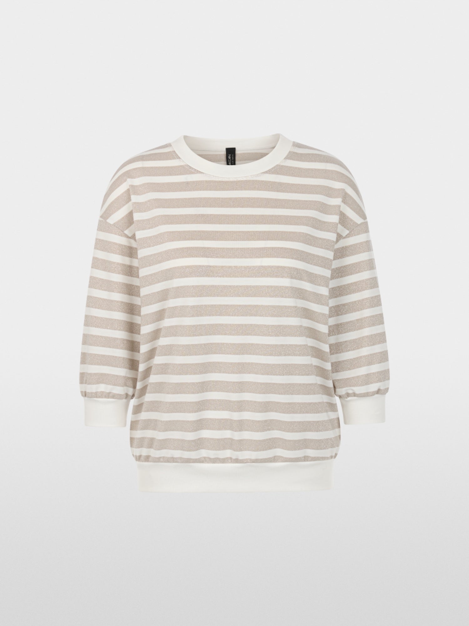 Marc Cain Sports Shirt with Lurex Stripes Champagne Gold BS48.06J01