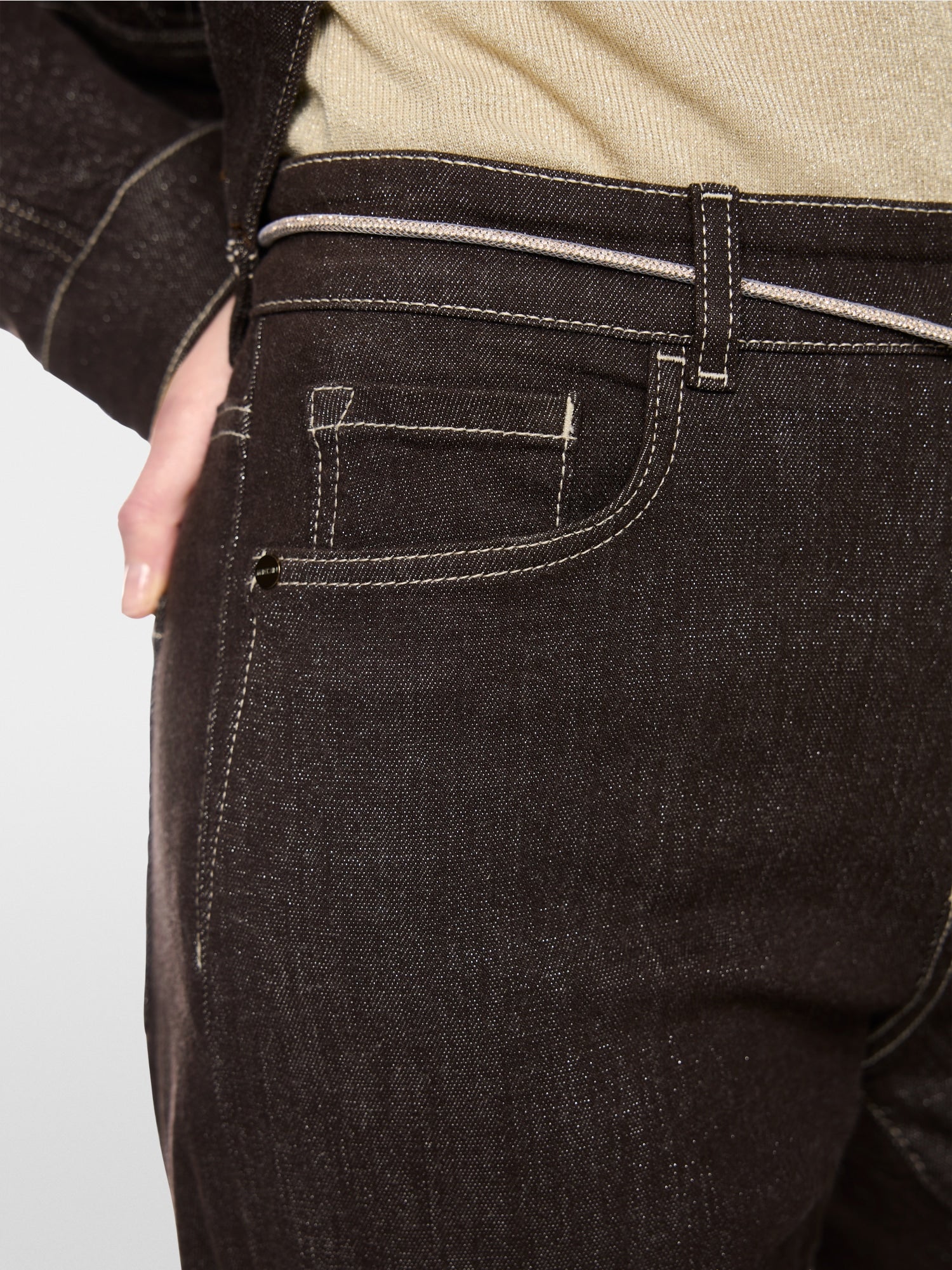 Marc Cain Collections WARRI Jeans Seal Brown BC82.25D09